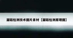 漏磁检测技术图片素材【漏磁检测原理图】