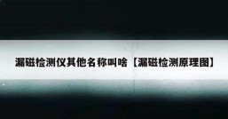 漏磁检测仪其他名称叫啥【漏磁检测原理图】