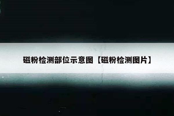 磁粉检测部位示意图【磁粉检测图片】